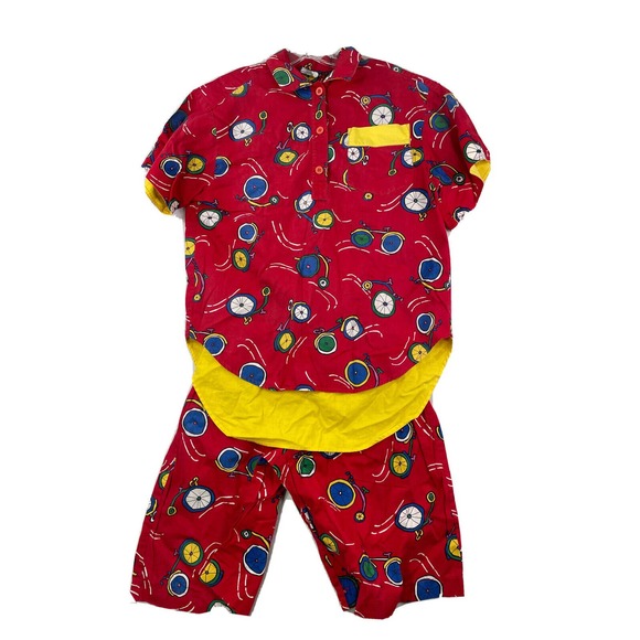 Vintage 80’s / 90’s Y2K Retro Womens Size‎ 8 Alexander Campbell Shorts Set - Picture 1 of 12